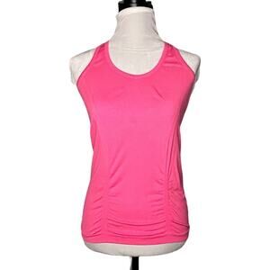 Athleta Ruched Tank Top Hot Pink Size Small
